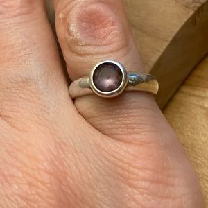 Beautiful vintage amethyst 925 silver ring